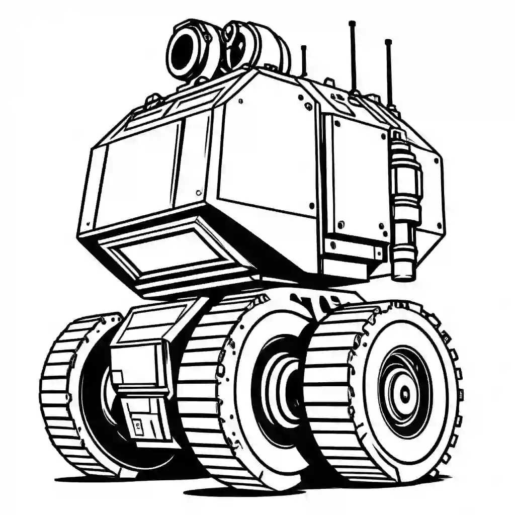 Bomb Disposal Robot coloring pages